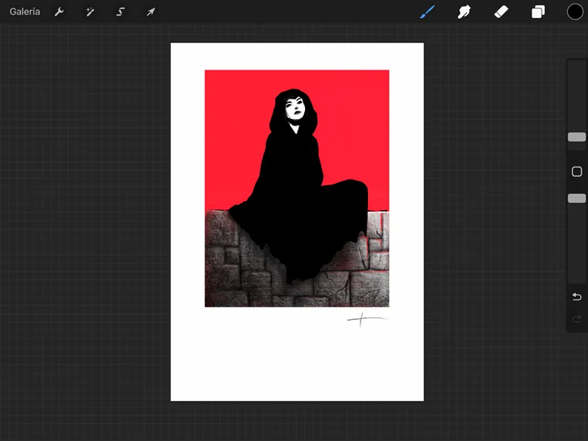 Guardar una imagen en Procreate para impresión giclée